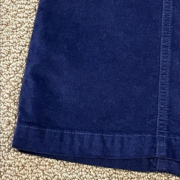 Urban Outfitters Navy Blue A-Line Velvet Mini Skirt Medium Patch Pockets - Picture 9 of 14